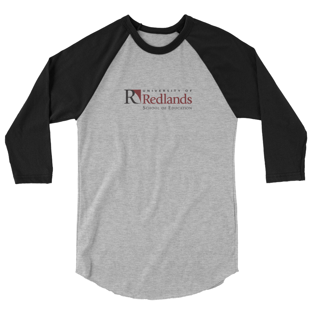 Redlands School of Education 3/4 sleeve raglan shirt