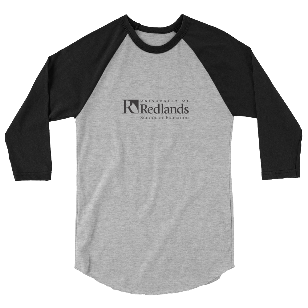 Redlands School of Education 3/4 sleeve raglan shirt
