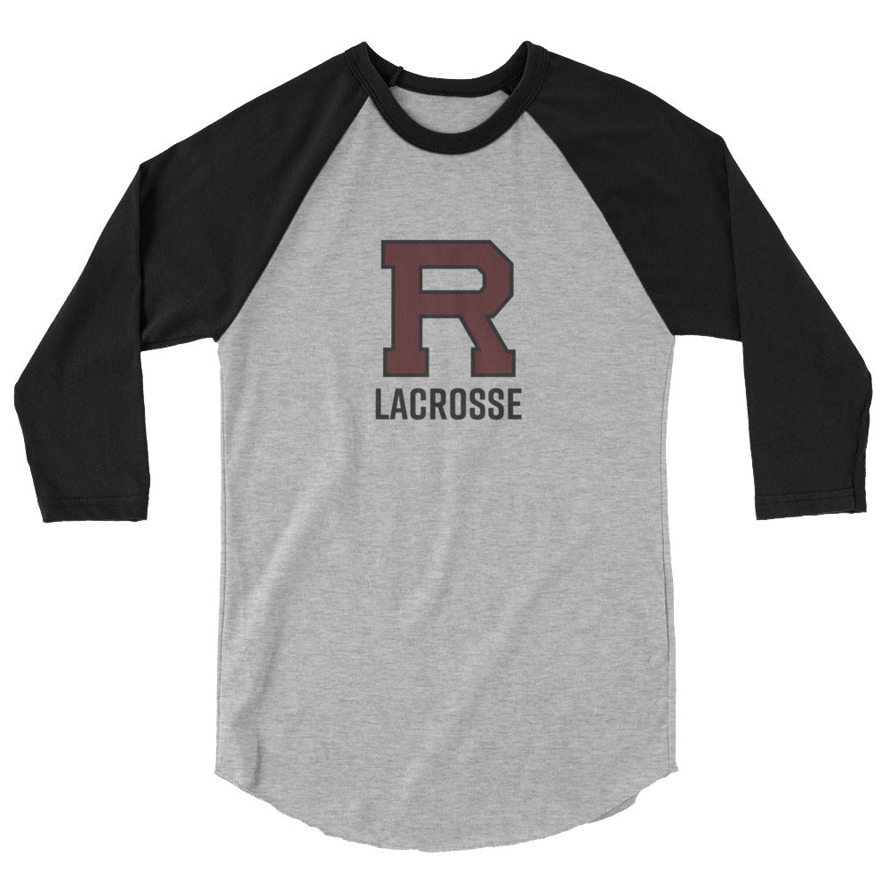 R Lacrosse 3/4 sleeve raglan shirt