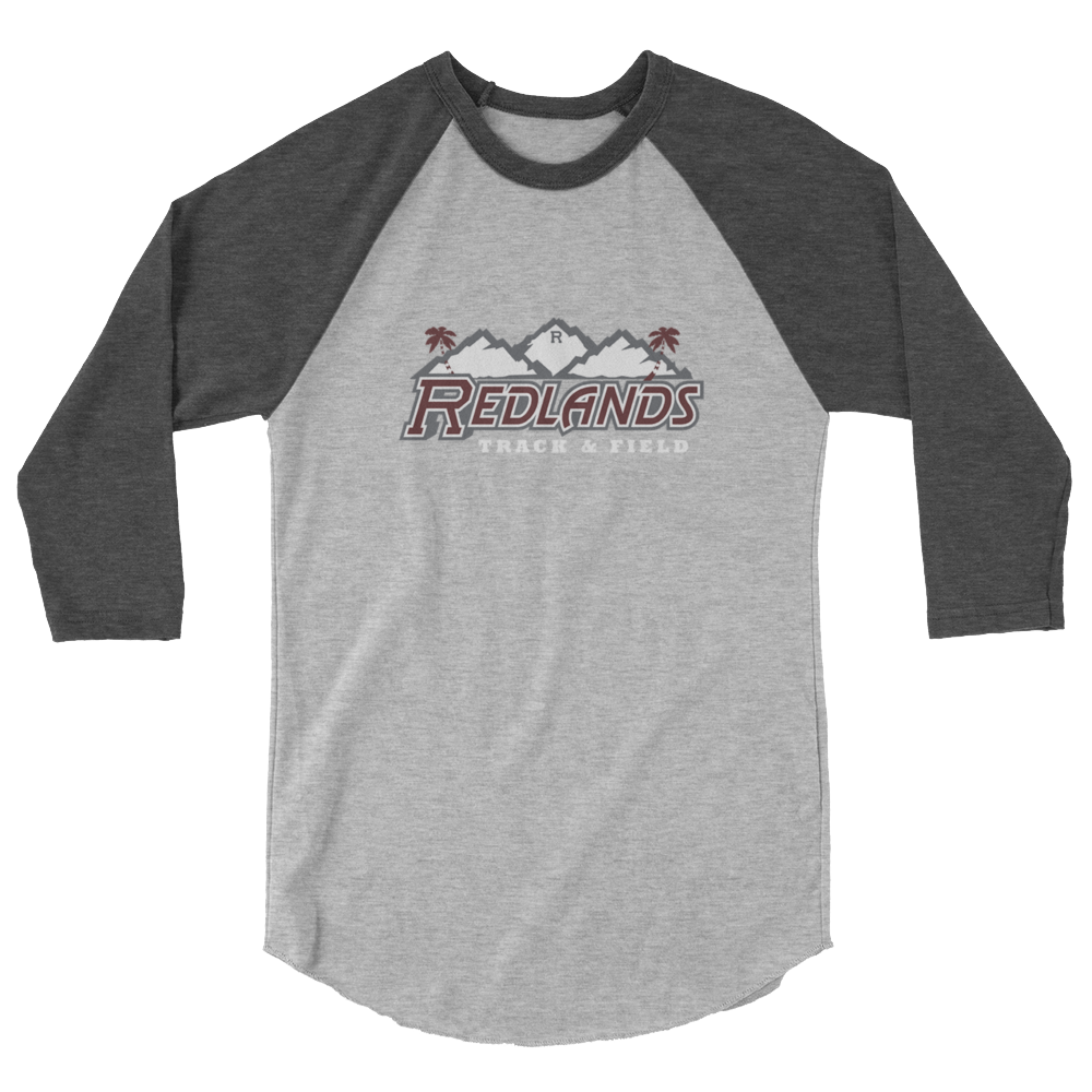 Redlands Track and Field 3/4 sleeve raglan shirt