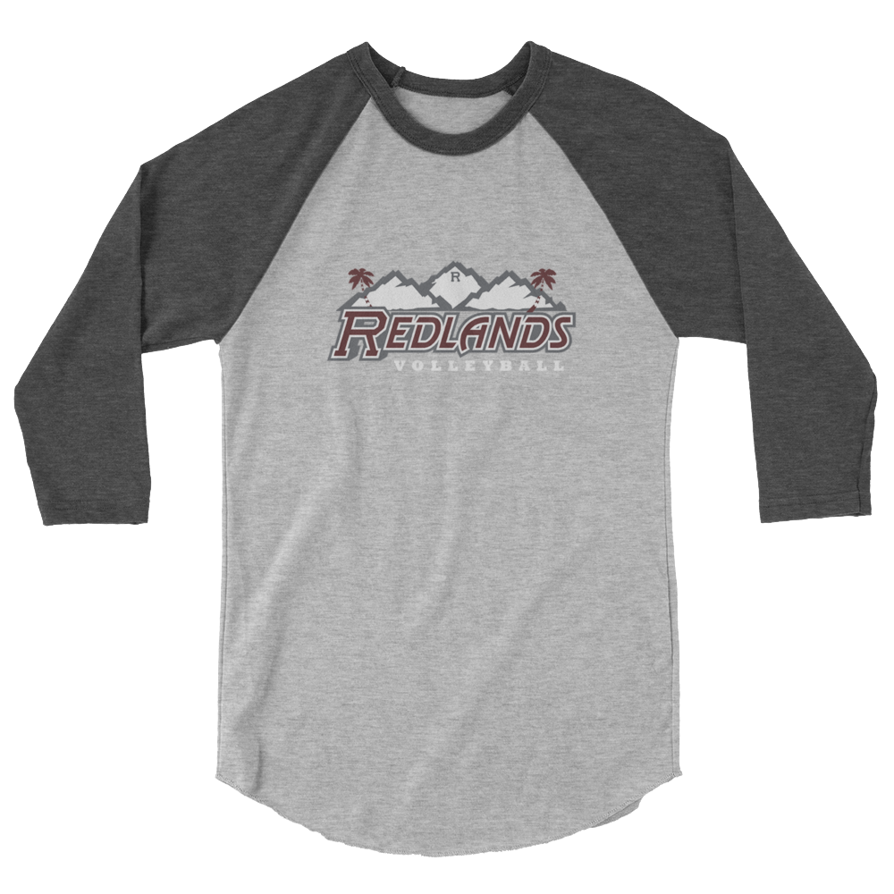 Redlands Volleyball 3/4 sleeve raglan shirt