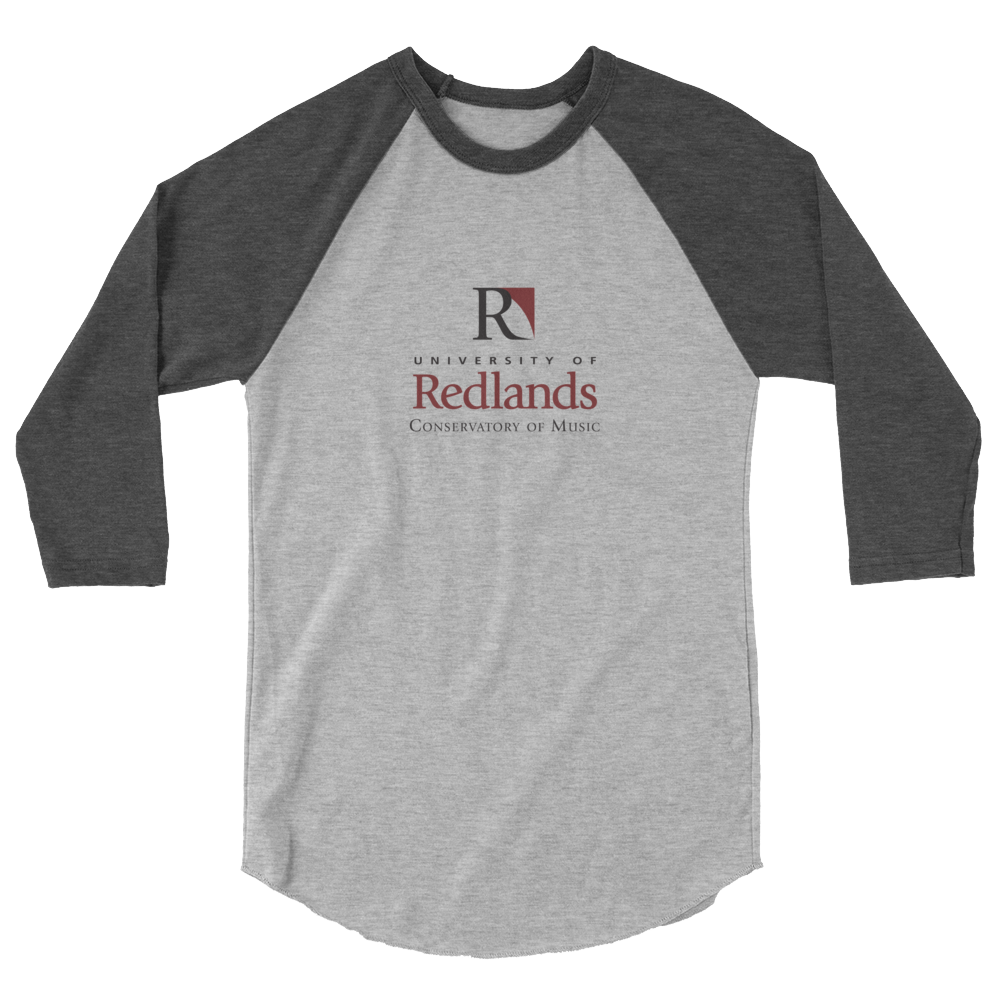Redlands Conservatory of Music 3/4 sleeve raglan shirt