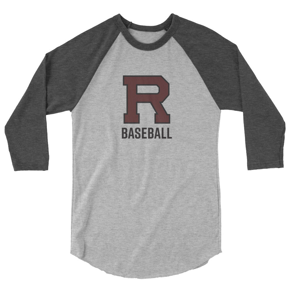 R Baseball 3/4 sleeve raglan shirt