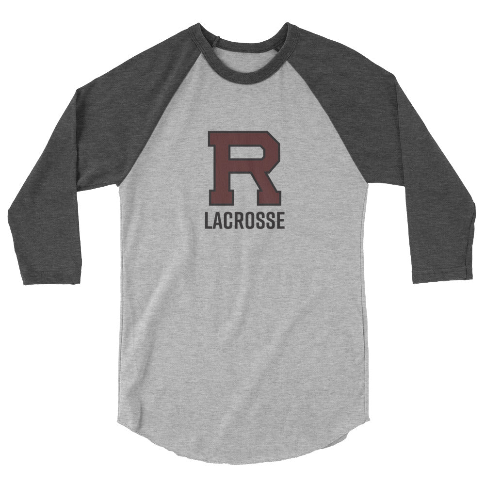R Lacrosse 3/4 sleeve raglan shirt