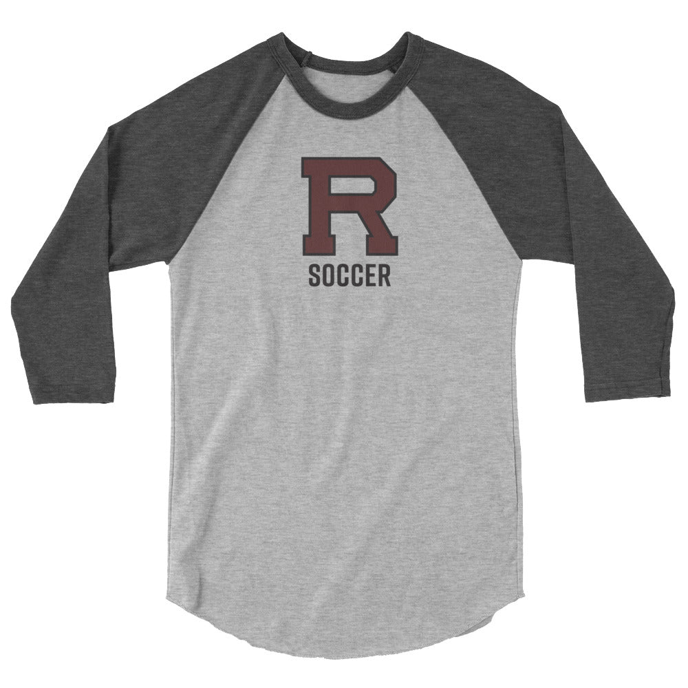 R Soccer 3/4 sleeve raglan shirt