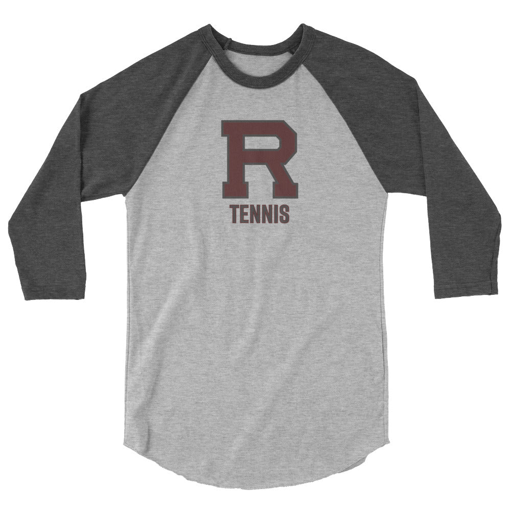 R Redlands Outlined 3/4 sleeve raglan shirt