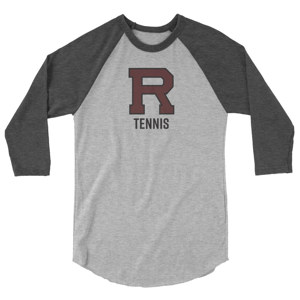R Tennis 3/4 sleeve raglan shirt