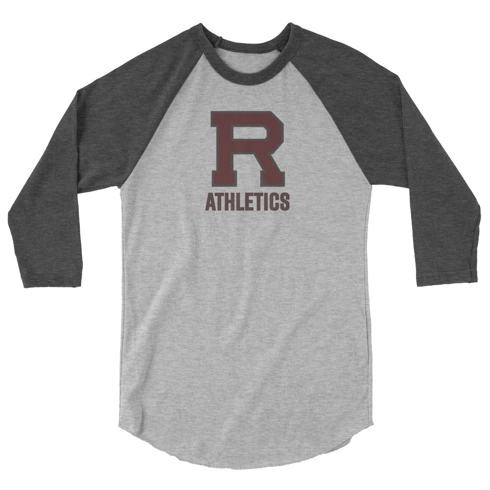 R Athletics Outlined 3/4 sleeve raglan shirt