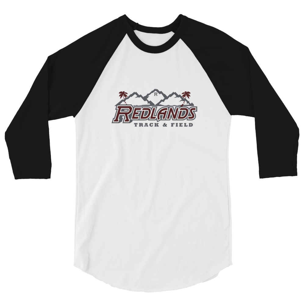 Redlands Track and Field 3/4 sleeve raglan shirt