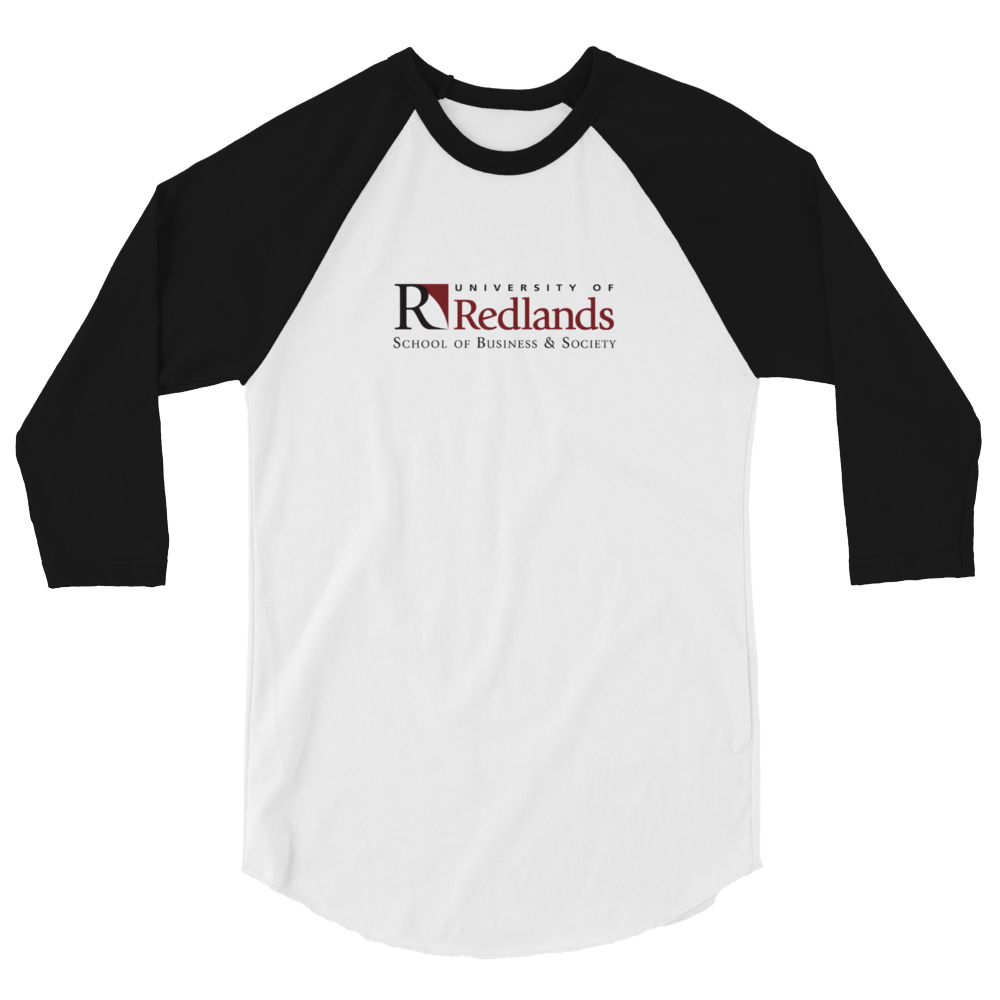 Redlands School of Business 3/4 sleeve raglan shirt