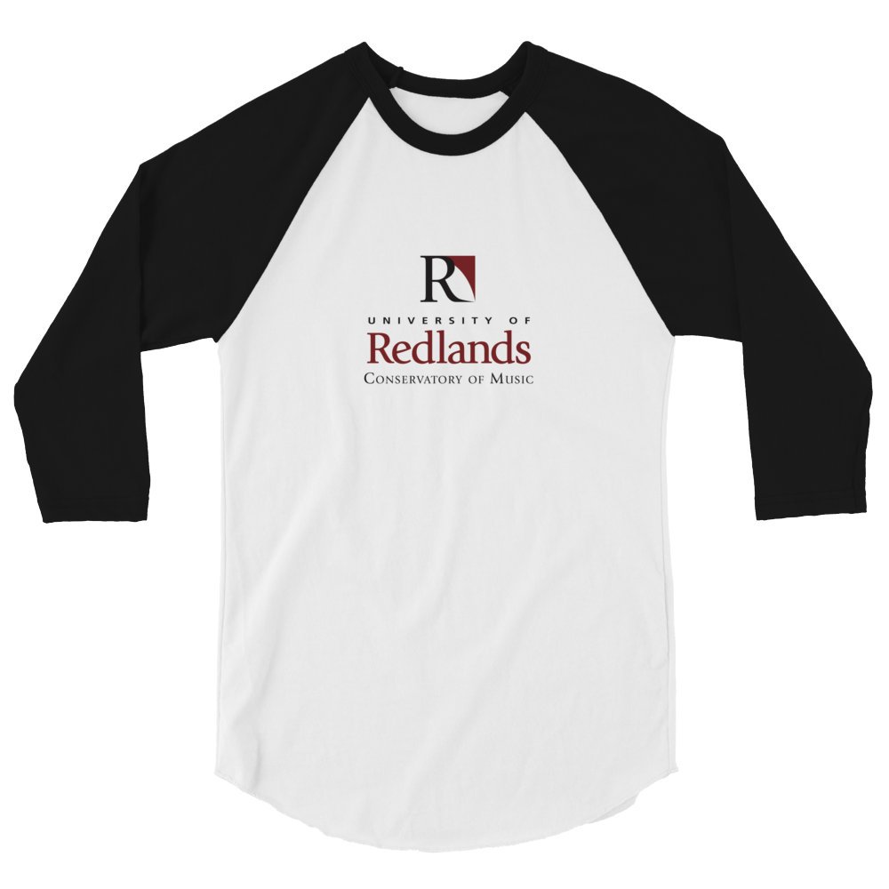 Redlands Conservatory of Music 3/4 sleeve raglan shirt