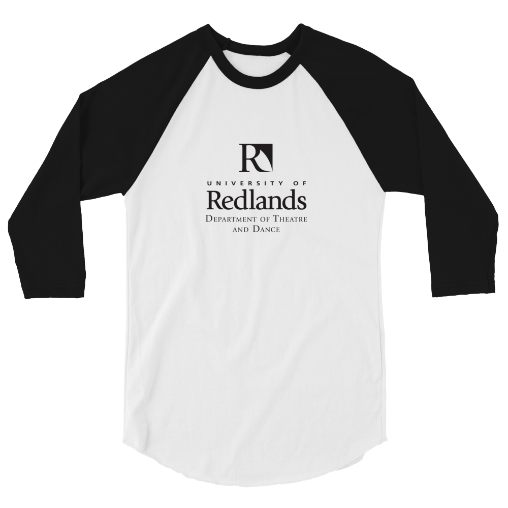 Redlands Department of Theatre and Dance 3/4 sleeve raglan shirt