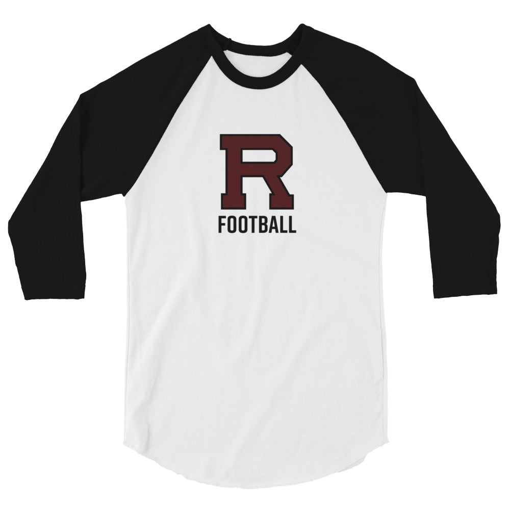R Football 3/4 sleeve raglan shirt