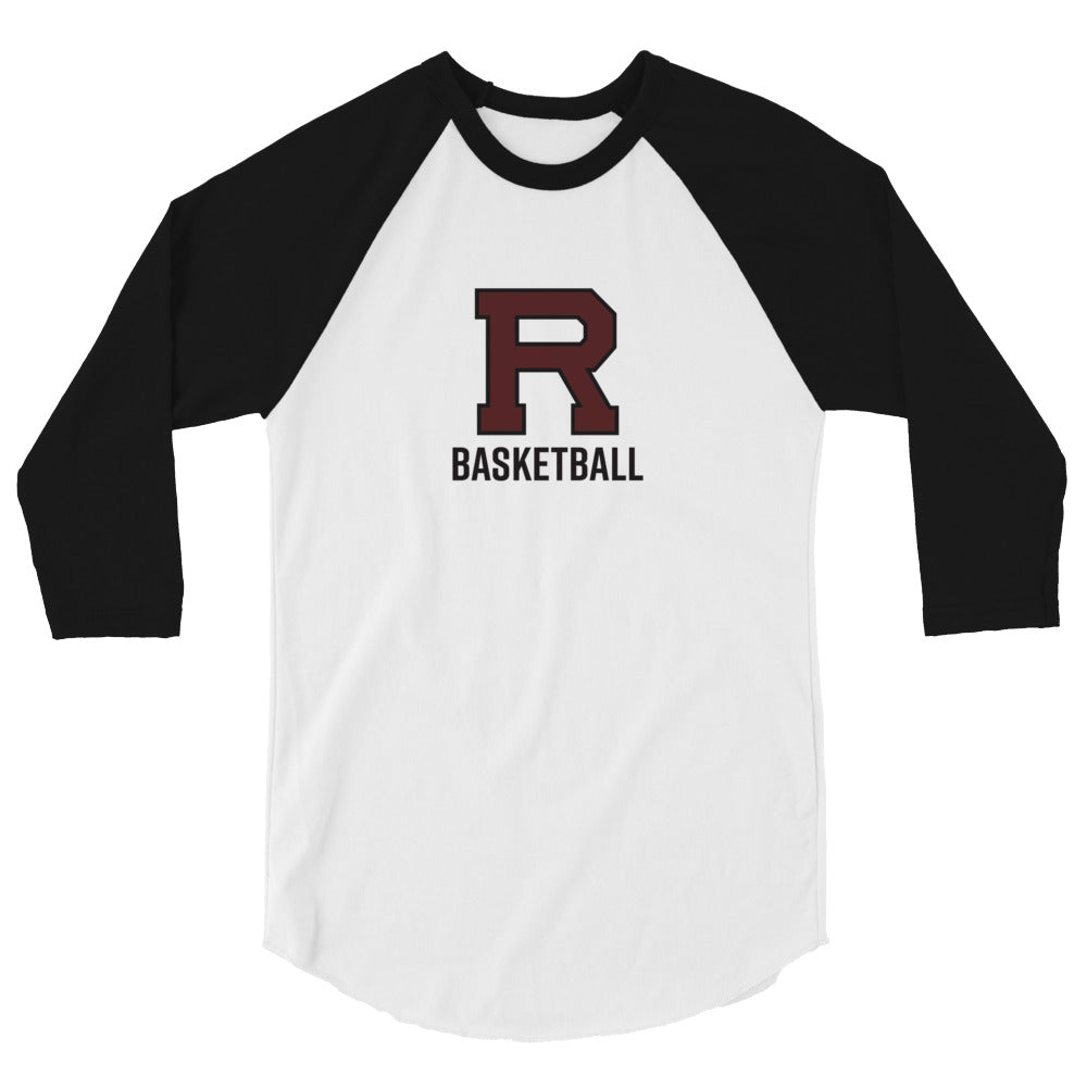R Basketball 3/4 sleeve raglan shirt