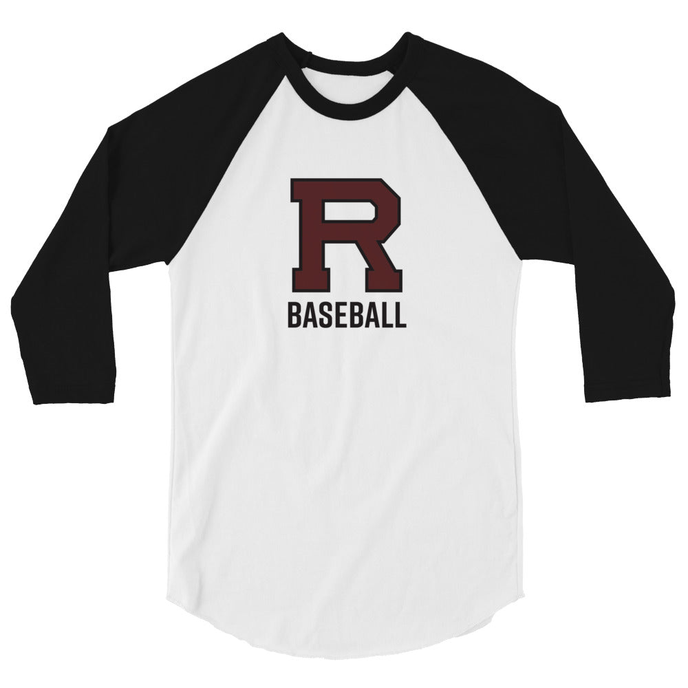 R Baseball 3/4 sleeve raglan shirt