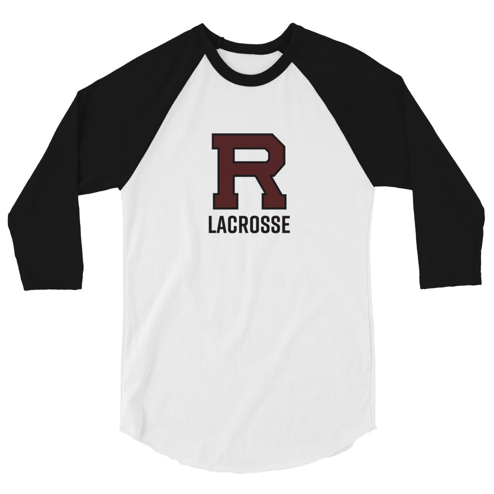R Lacrosse 3/4 sleeve raglan shirt