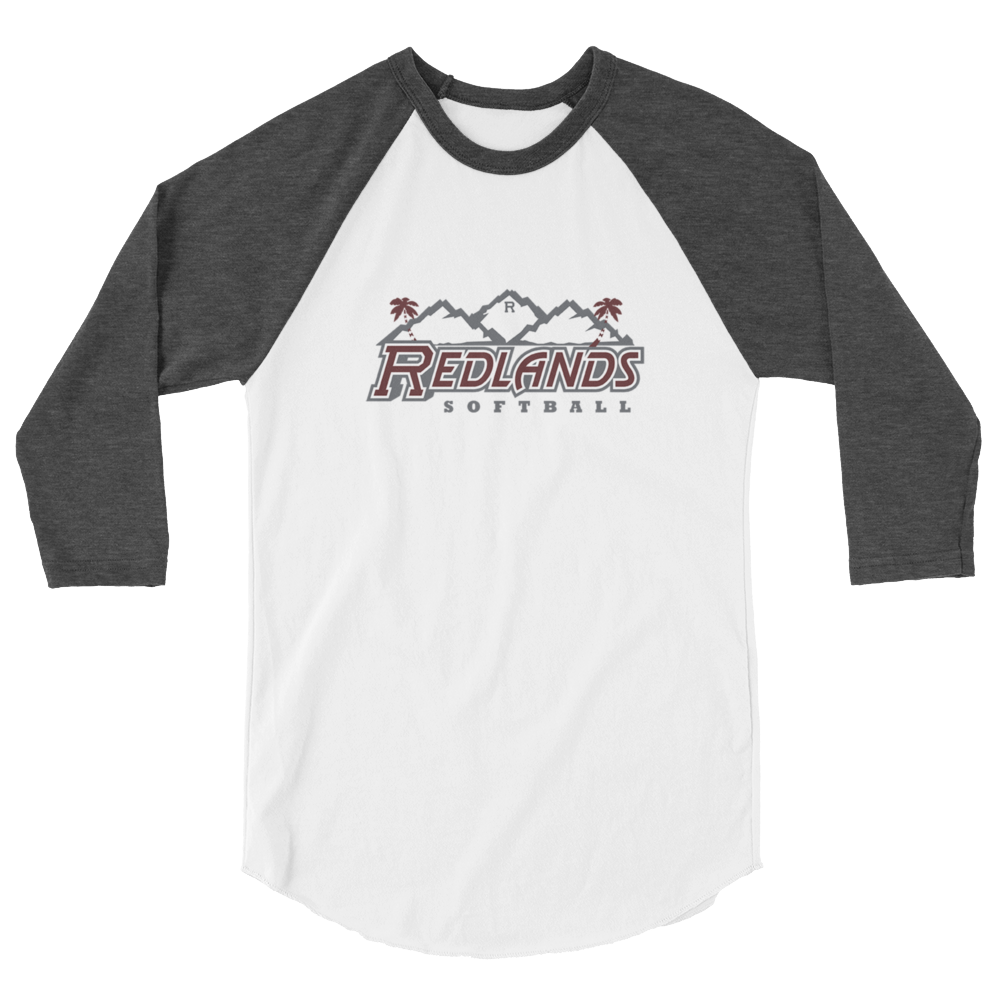 Redlands Softball 3/4 sleeve raglan shirt