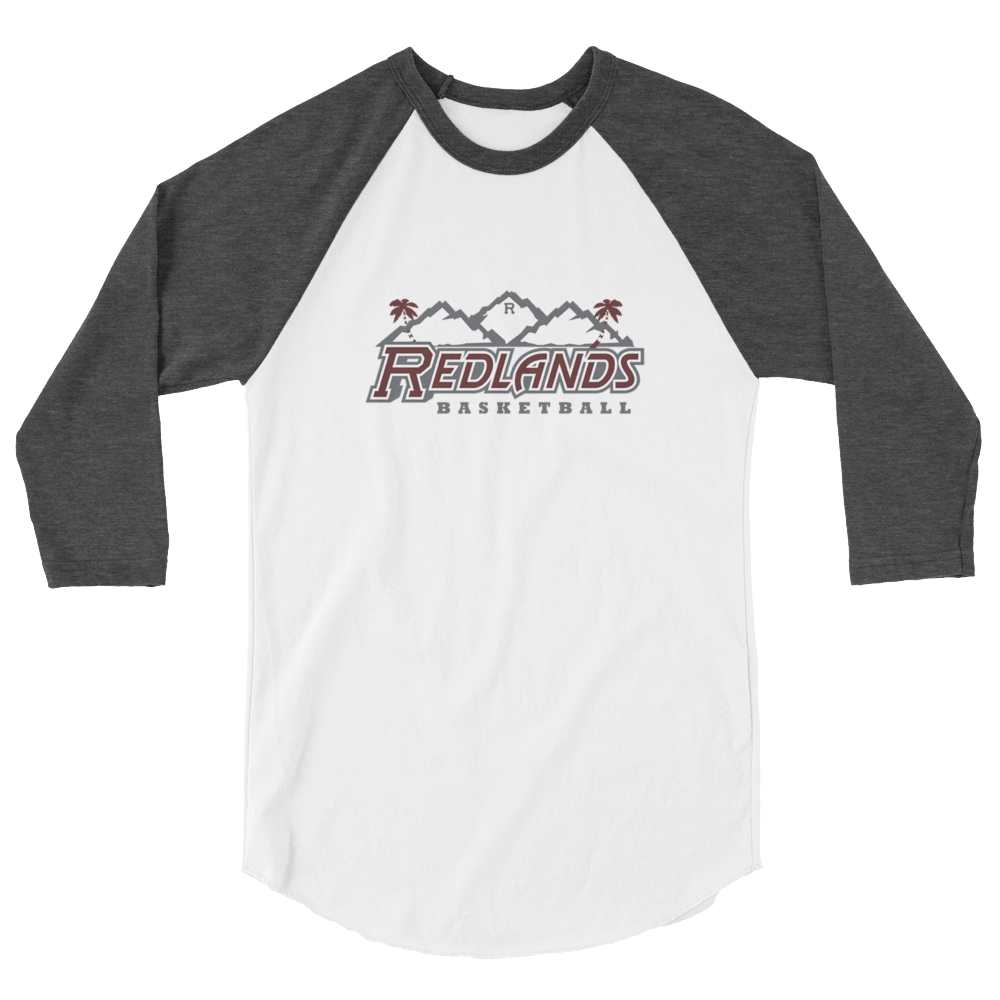 Redlands Basketball 3/4 sleeve raglan shirt