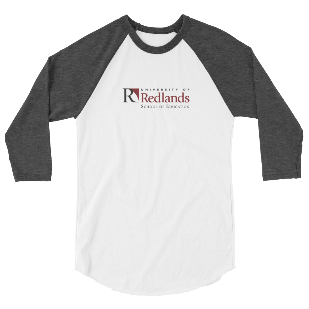 Redlands School of Education 3/4 sleeve raglan shirt