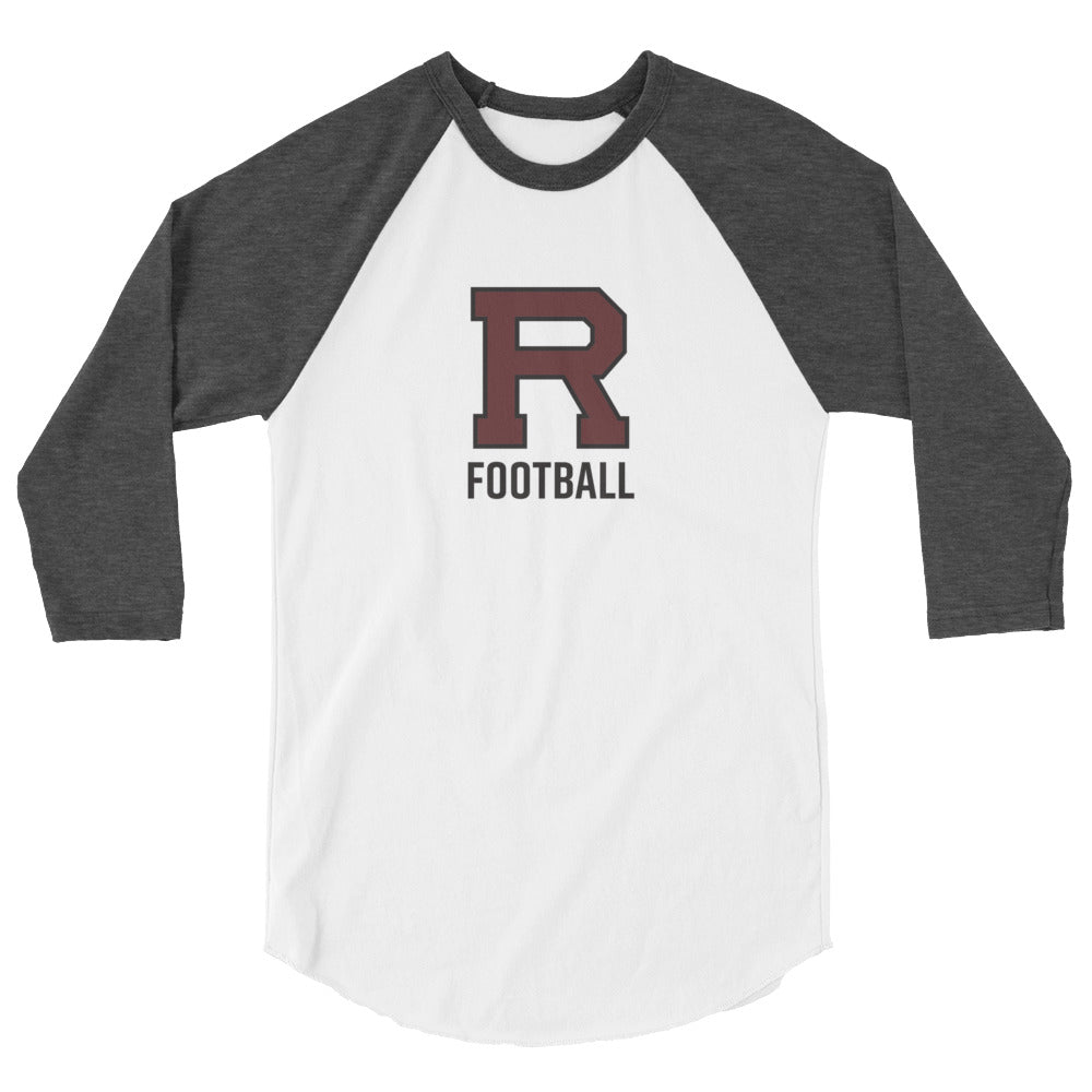 R Football 3/4 sleeve raglan shirt