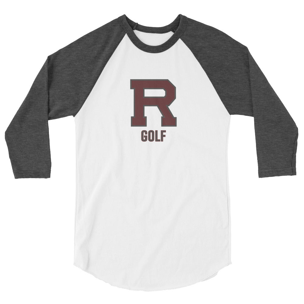 R Golf Outlined 3/4 sleeve raglan shirt