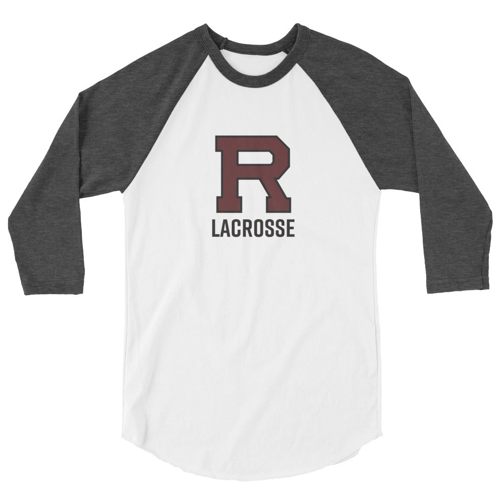 R Lacrosse 3/4 sleeve raglan shirt