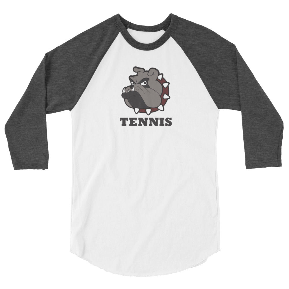 Bulldogs Tennis 3/4 sleeve raglan shirt