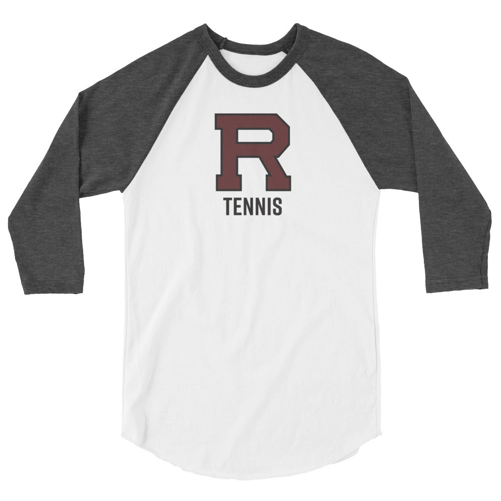 R Tennis 3/4 sleeve raglan shirt