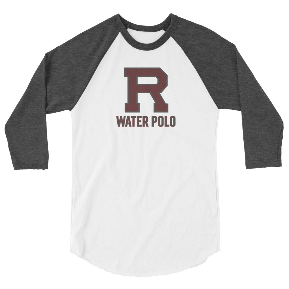 R Water Polo Outlined 3/4 sleeve raglan shirt