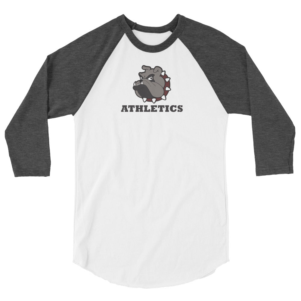 Bulldogs Athletics 3/4 sleeve raglan shirt