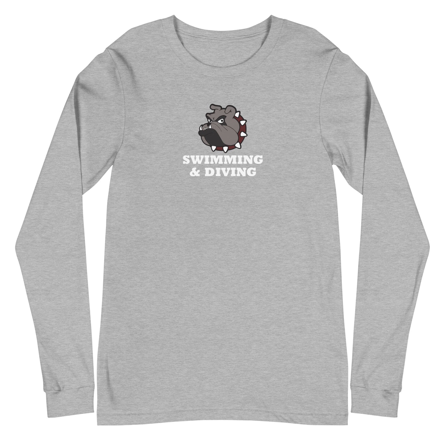 Bulldogs Swimming & Diving Unisex Long Sleeve Tee
