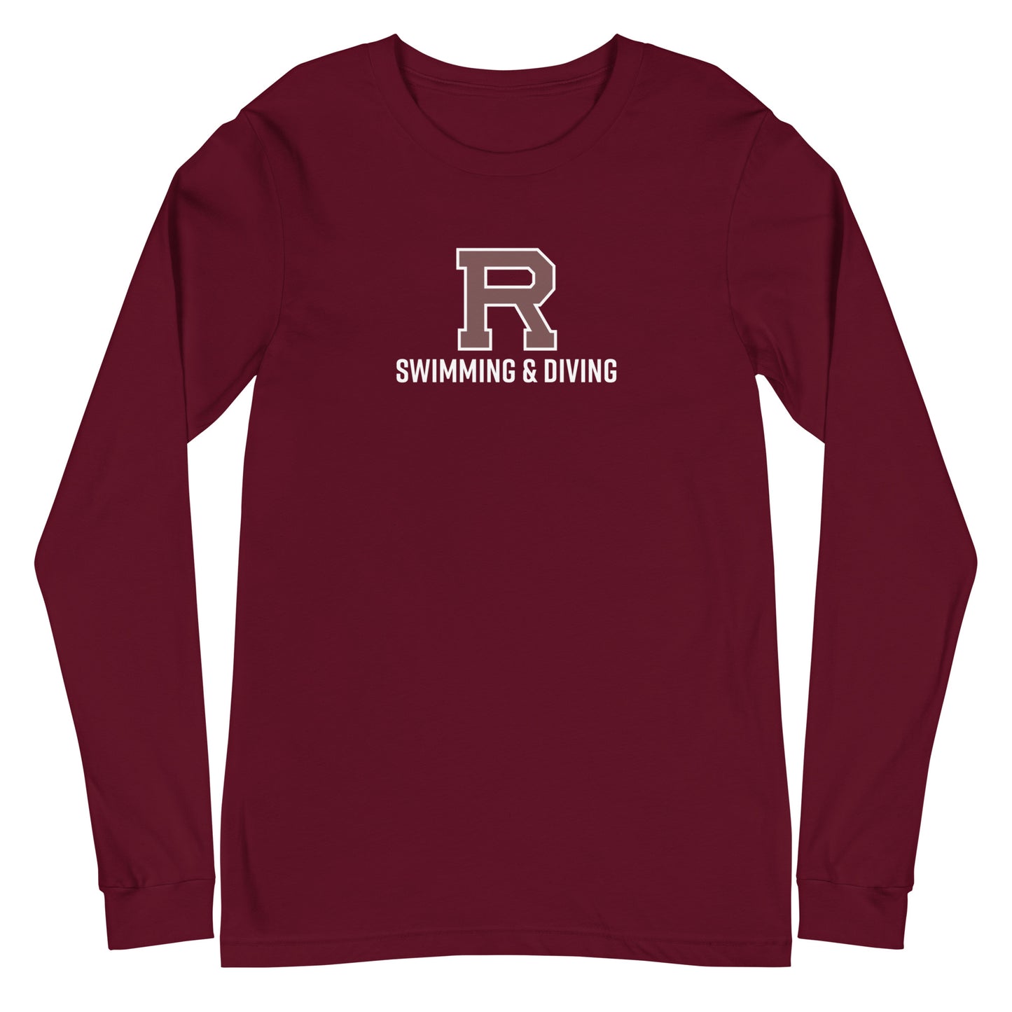 R Swimming & Diving Unisex Long Sleeve Tee
