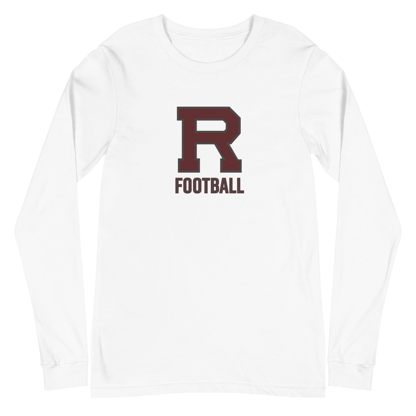 R Football Outlined Unisex Long Sleeve Tee