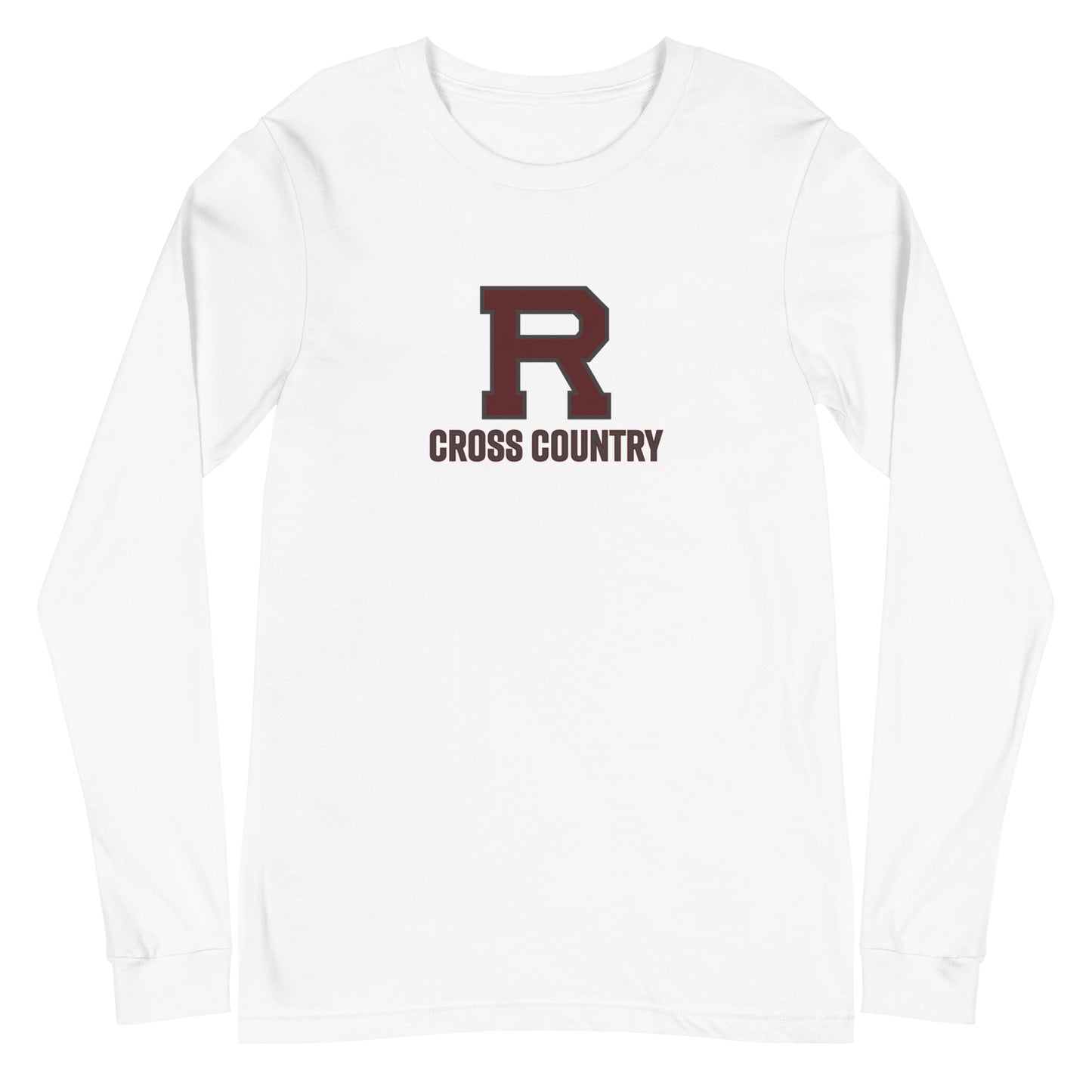 R Cross Country Outlined Unisex Long Sleeve Tee