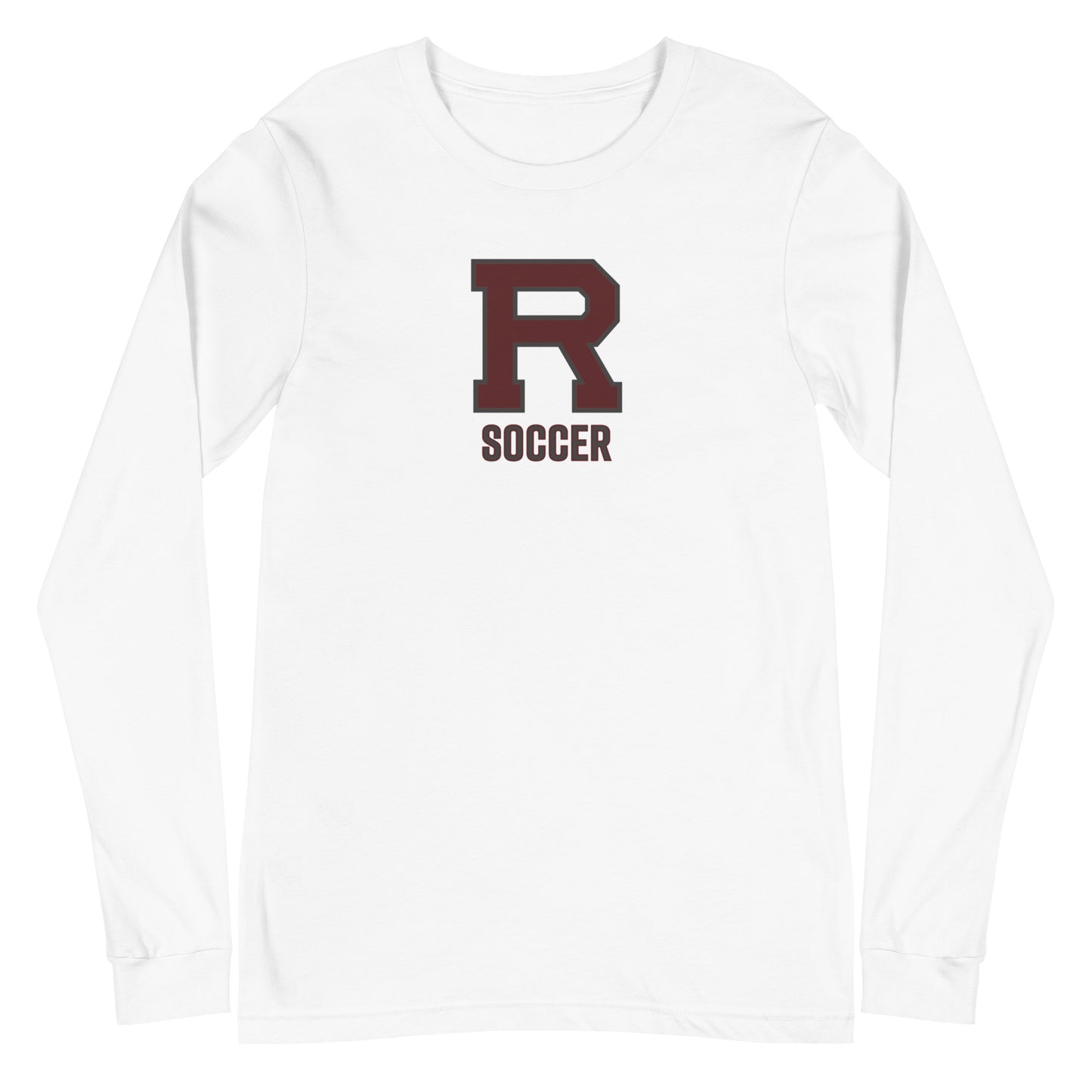 R Soccer Outlined Unisex Long Sleeve Tee
