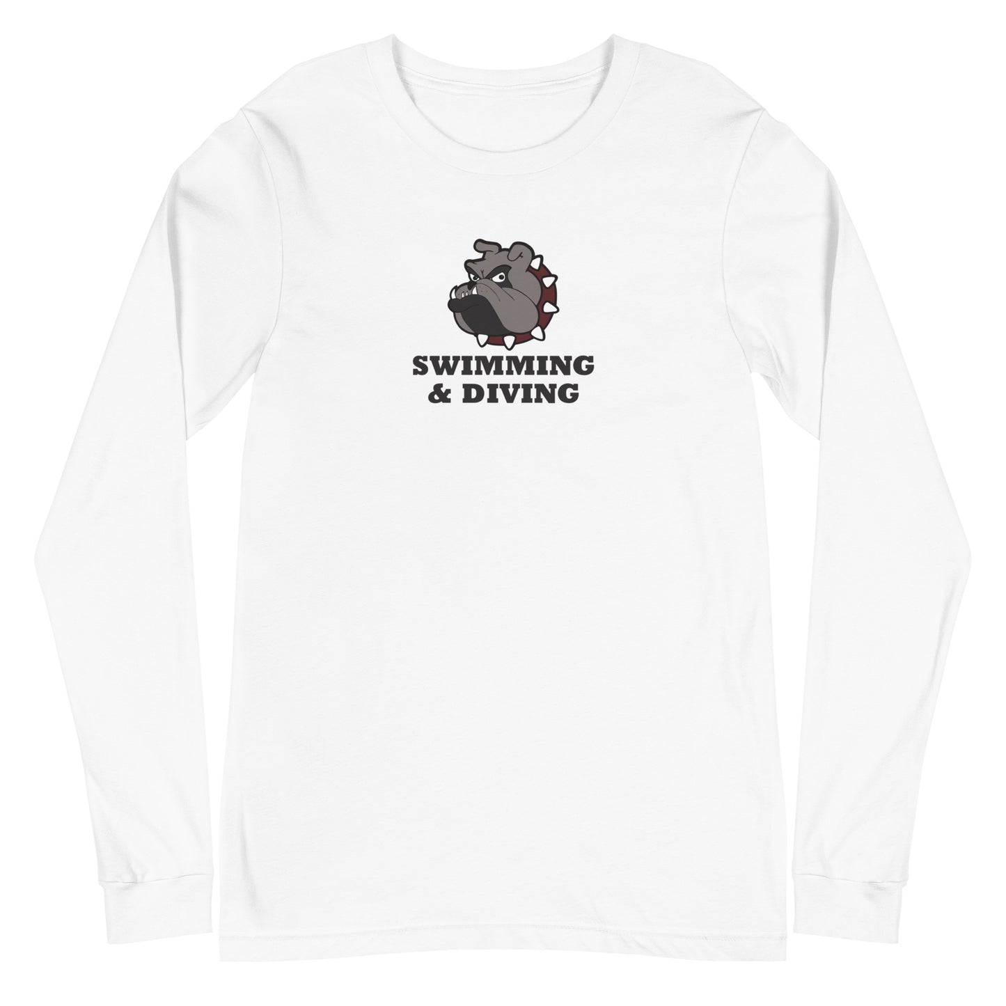 Bulldogs Swimming & Diving Unisex Long Sleeve Tee