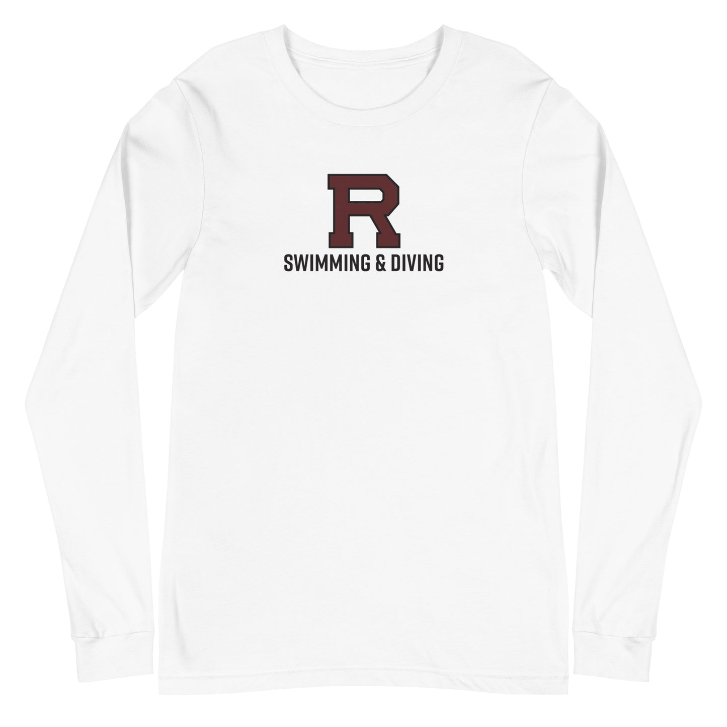 R Swimming & Diving Unisex Long Sleeve Tee