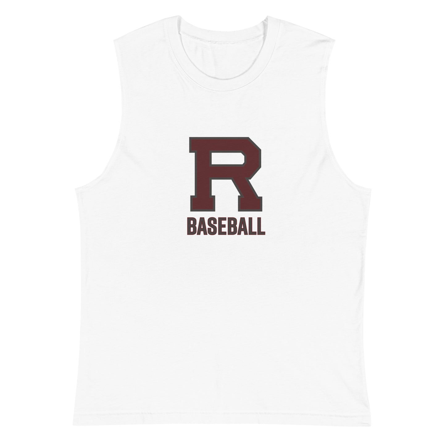 R Baseball Outlined Muscle Shirt