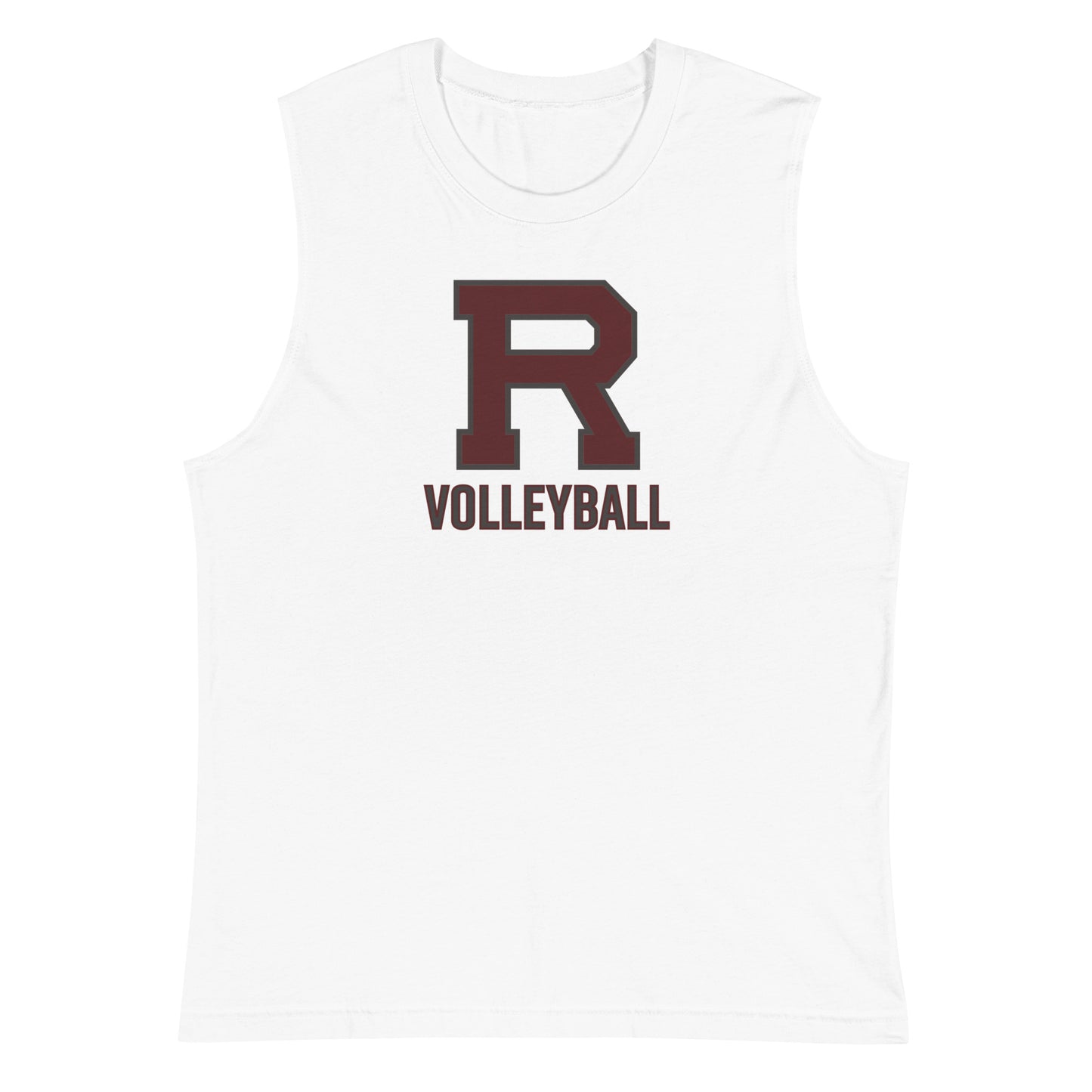 R Volleyball Outlined Muscle Shirt