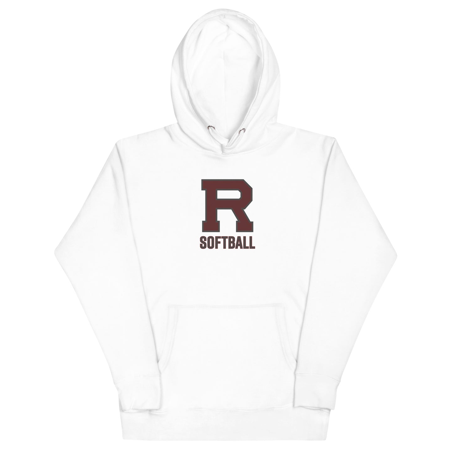 R Softball Outlined Unisex Hoodie