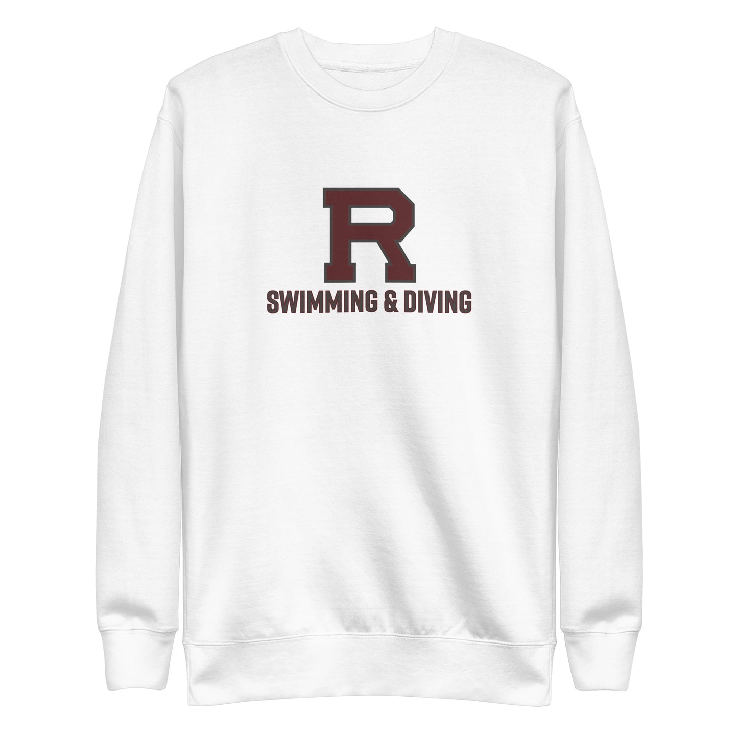 R Swimming & Diving Outlined Unisex Premium Sweatshirt