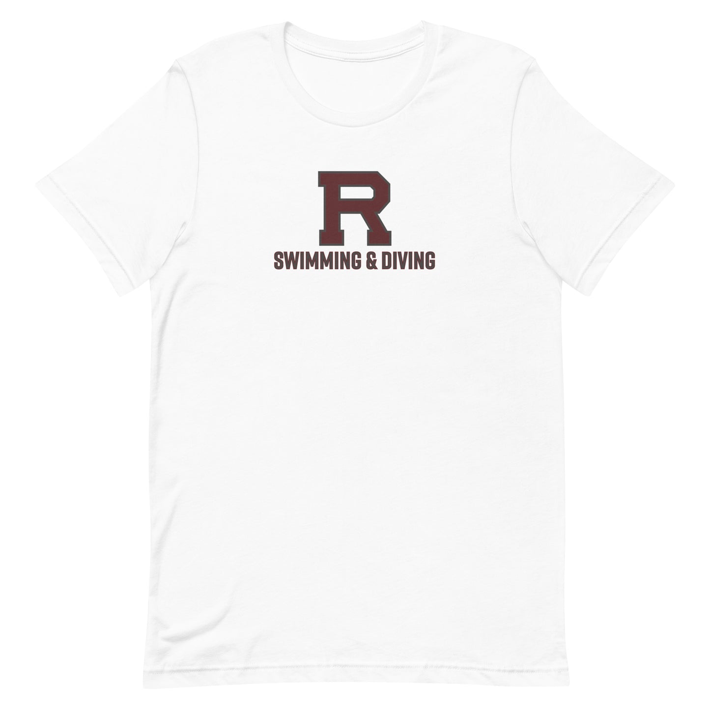 R Swimming & Diving Outlined Unisex t-shirt